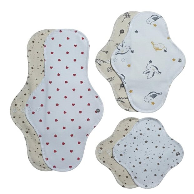 Yıkanabilen Bambu Pedi 6'lı Set