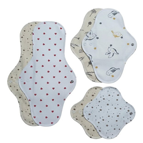 Yıkanabilen Bambu Pedi 6'lı Set