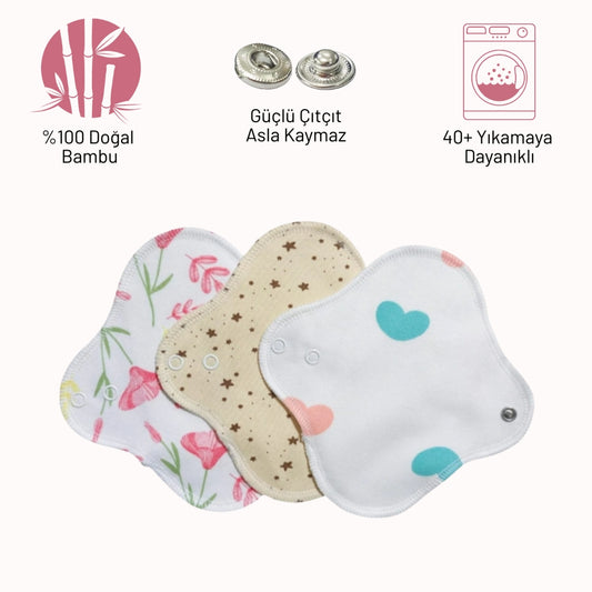 Yıkanabilen Bambu Pedi Küçük